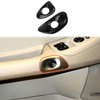Fewshaw Carbon Fiber Style Interior Door Handle Button Trims Cover