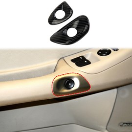 Fewshaw Carbon Fiber Style Interior Door Handle Button Trims Cover Accessoriess for 2005-2013 Chevy Corvette C6