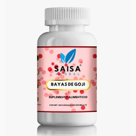 Bayas De Goji 100% Pura Con 120 Cápsulas Saisa Herbal