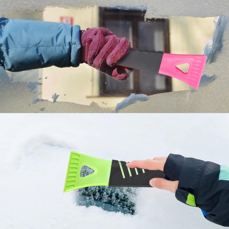 18 Pcs Plastic Ice Scrapers for Car Freezer Frost Remover