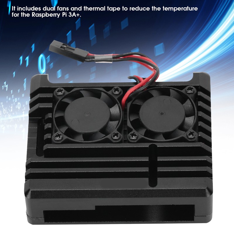 Aluminium Alloy Armor Case Kit with Dual Cooling Fan Heatsink