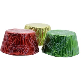 Christmas Peanut Butter Cups, Milk Chocolate Party Bag Fillers, Individually Wrapped Foils, Resealable Bag,Dairy (Half-Pound)