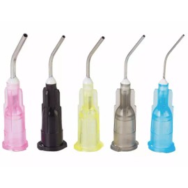 NIVO 100 pk NIVO Blue 25 Gauge Etchant Tips, Pre-Bent Applicator Needle Tips