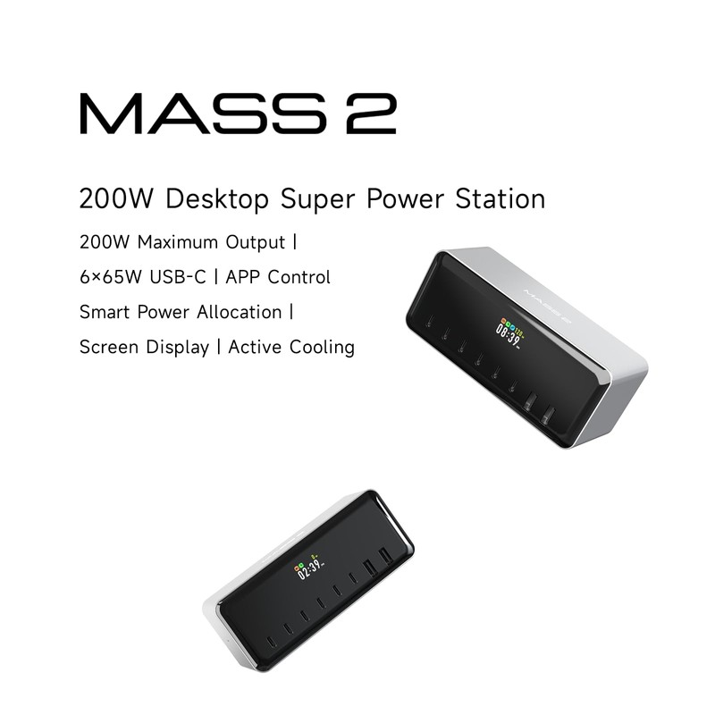 MASS2 200 W Desktop Super Power Station, 200 W Output,