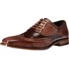 Stacy Adams Men's Tinsley-Wingtip Oxford, Tan/Brown, 10 M US