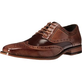 Stacy Adams Men's Tinsley-Wingtip Oxford, Tan/Brown, 10 M US
