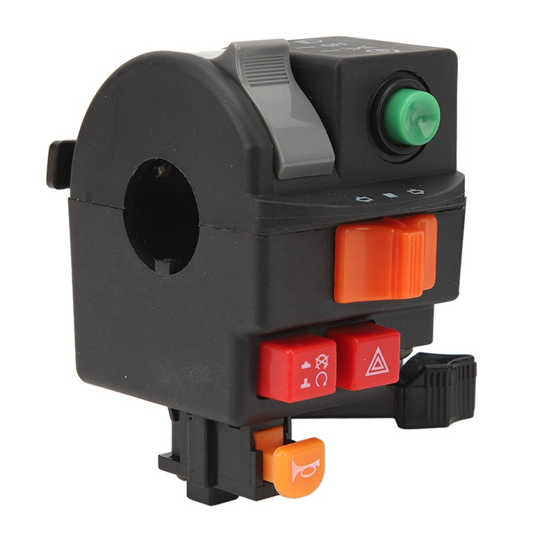 7/8in 22mm Motorcycle Handlebar Switch Headlight Turn Signal Horn Flash