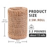 UCandy 15 Pack Jute Burlap Rolls Smoker Fuel, 2.2 lbs