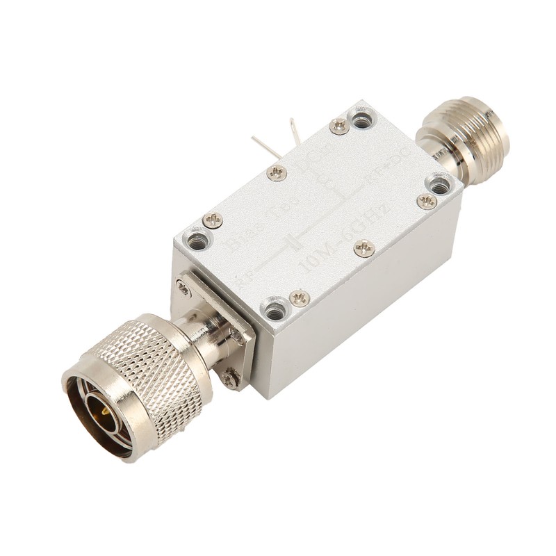 RF Broadband Amplifier 10MHz‑6GHz DC50V Aluminum Alloy RF DC Blocker