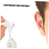 LALAFINA 2pcs Retractable Earphone Headphones Noise Isolation Earbuds Flexible for