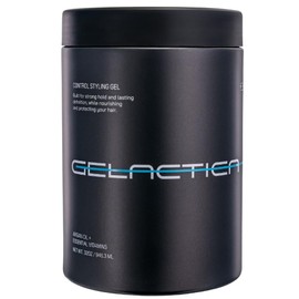 Gelactica Max Control Hair Gel for Men, Alcohol-Free, Strong Hold Styling Gel, Natural Extracts for Long-Lasting Hold and Shine, Slick Back Hair Style 32 oz