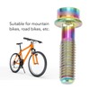 6pcs Bike Stem Bolts Ti Alloy M5x18mm Bicycle Stem Bolts