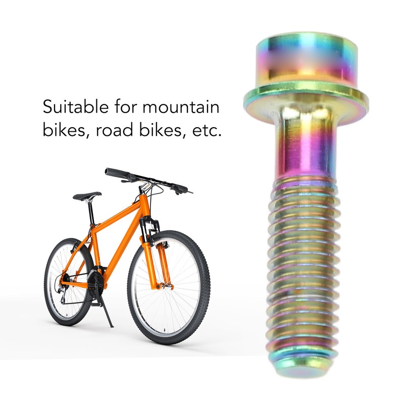 6pcs Bike Stem Bolts Ti Alloy M5x18mm Bicycle Stem Bolts