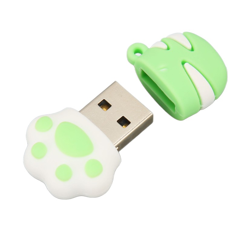 Cartoon Flash Drive Cute Cat Paw Shape Anti Electromagnetic Interference