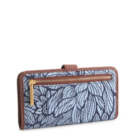 Vera Bradley Cotton Jacquard Tab Wallet, Dahlia Dreams