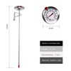 KT THERMO Deep Fry Thermometer with Instant Read,Oil Thermometer(2-Pack),12” Stainless