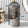 Primst Makeup Brush Holder Case, 360° Rotating Cosmetic Organizer with