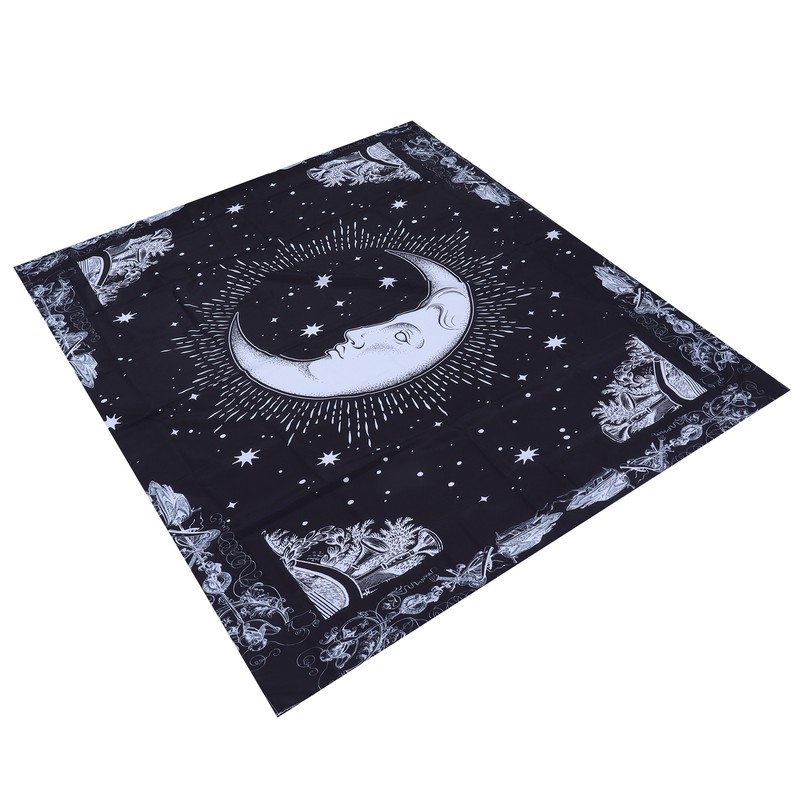 Wall Hanging Tapestry MoonPattern Background Decoration for Living Room Bedroom(150x130cm