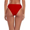 Colloyes Women's Swim Bottoms High Cut Mid Waisted Bikini Bottoms