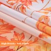 Fall Swag Curtains Maple Leaf Valances for Windows, Thanksgiving Pumpkin