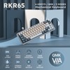 RK ROYAL KLUDGE R65 Wireless Mechanical Keyboard with Volume Knob,