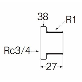 SANEI JT750-25X20 Gunmetal Bushing [Pipe Fitting]