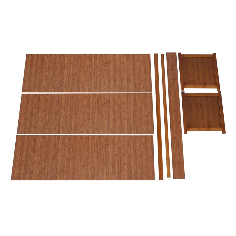 ZGEXING 7 Tier Bamboo Shoe Rack, Brown Shoe Storage Cabinet,