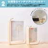 ALVALTO Photo Frame, Wooden, Double-Sided, Vertical and Horizontal, Lightweight, Scandinavian