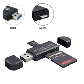 Micro USB OTG USB 2.0 Card Reader Adapter SD/Micro SD Memory Card Reader Standard Connector for Smartphones Tablets with OTG Function for SDXC SDHC MMC RS-MMC Micro SDXC Micro SDHC UHS-I