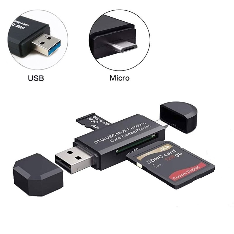 Micro USB OTG USB 2.0 Card Reader Adapter SD/Micro SD