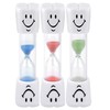 Temple 3PC Tooth Brushing Sand Timer, 3 Minute Dental Timer