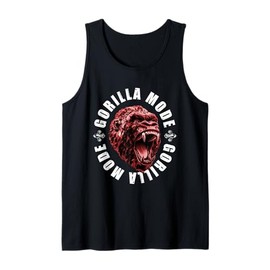 Gorilla Fashion Workout Quote | Gym Motivation Beast Training Tank Top, black