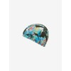 Speedo SE12453 MONA Mesh Cap Swim Cap, Green/Nectarine, L