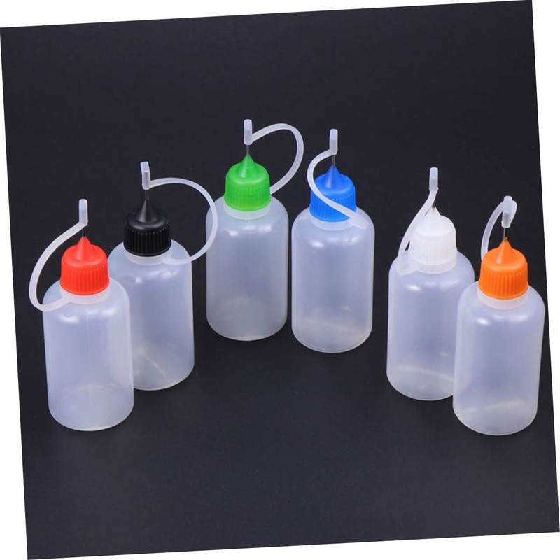 TEHAUX 25 Pack Paint Bottles 30ml Squeeze Bottles for Pigment