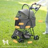 Pet Stroller, 4 Wheels Pet Strolling Cart for Medium/Small Dogs