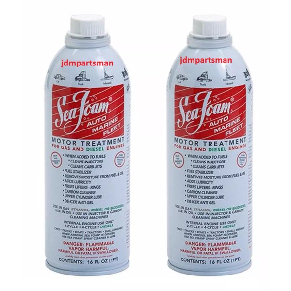 SEA FOAM Motor Treatment by Sea Foam (SF-16) [2-Pack] Liquefies