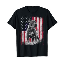 Pit Bull Dog Dad Mom 4th of July Patriotic USA Women Men T-Shirt