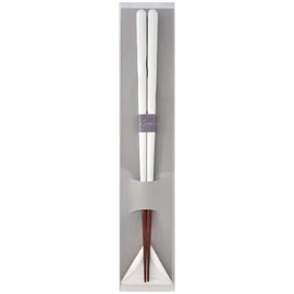PINGTO 320259 Lino Chopsticks Dishwasher Safe Natural Wood Tip Corner Chopsticks Rest Set, Gift, Stylish, Cute, 9.1 inches (23 cm), Made in Japan