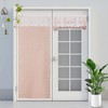 Artbloss Door Curtain Half Blackout Privacy French Door Window Curtains