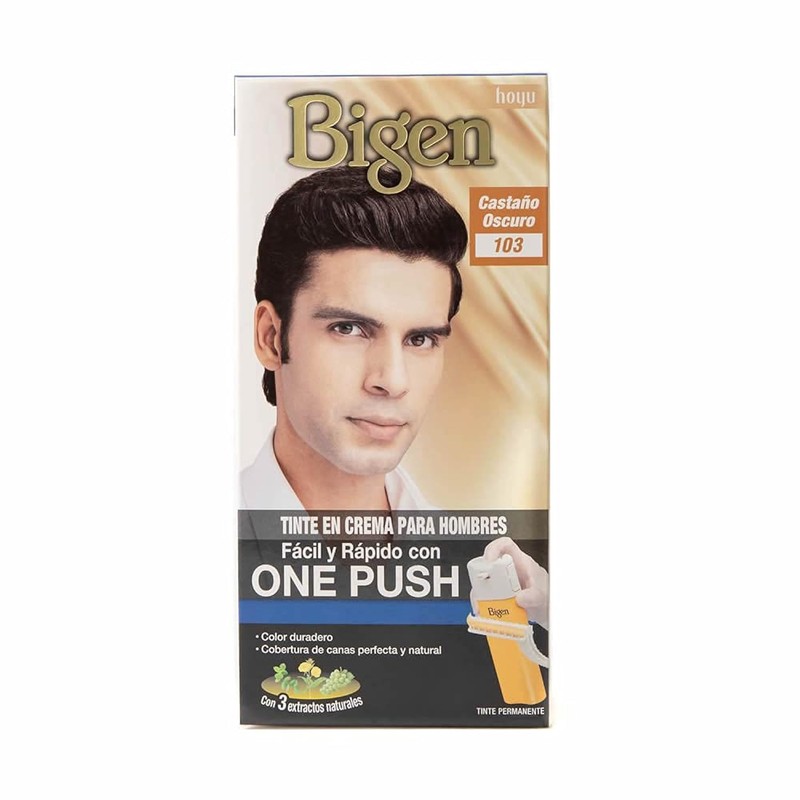BIGEN Tinte en crema, bigen one push tono castano oscuro