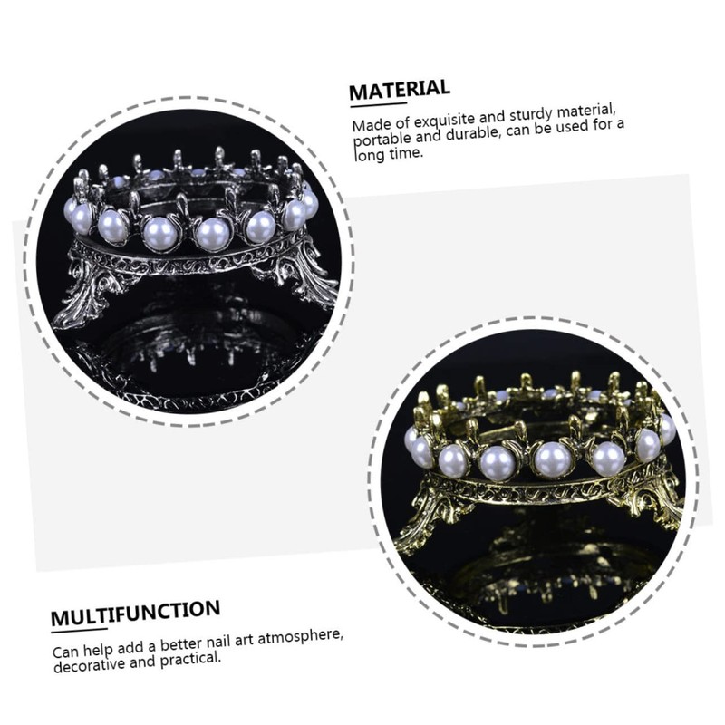 Baluue 2pcs Elegant Nail Art Pen Rack Creative Manicure Brush