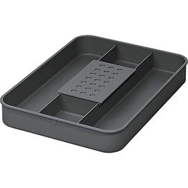 NINKA 5002.91 41514 12/17/26/32 Litres, Organic Bowl eins2top Small Against Unpleasant Odours, Cover with Filter, Dark Grey, Silver