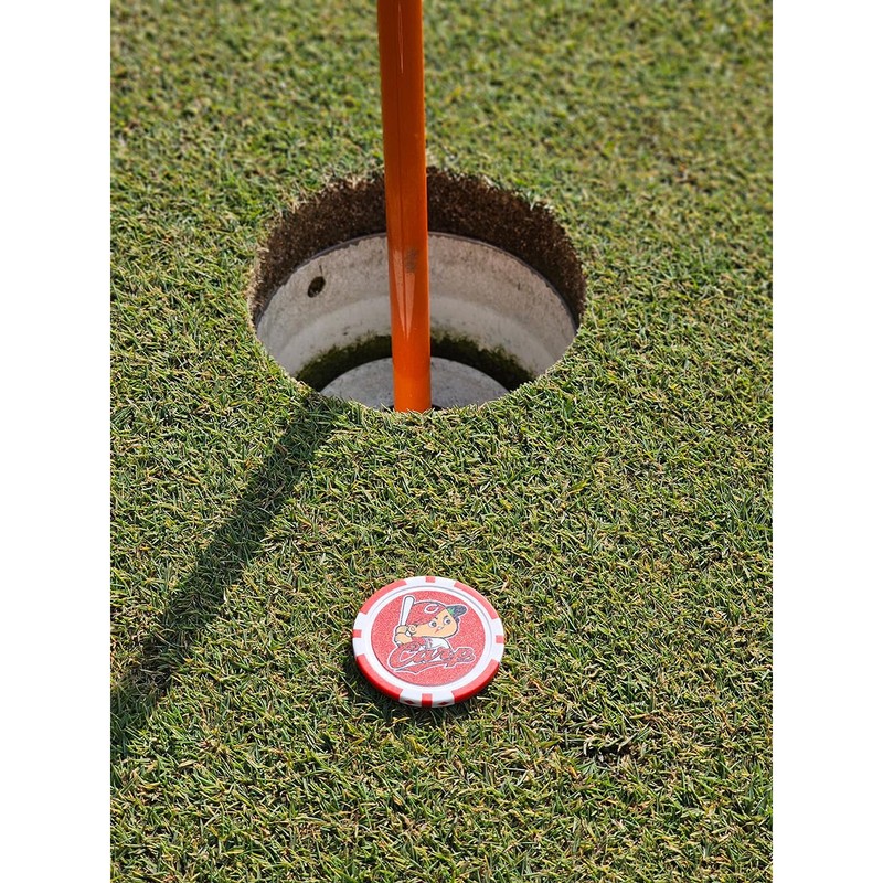 LEZAX Hiroshima Toyo Carp Golf Casino Marker Red HCAC-5722