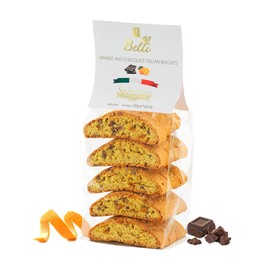 Italian Orange and Chocolate Biscotti | Made in Tuscany, Italy | Belli Traditional Semi Soft Biscuits
