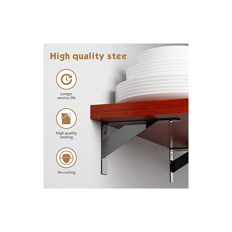 8 Pack L 6" x H 4" Heavy Duty Shelf