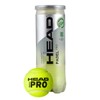 HEAD Pelota de Padel Padel Pro 3 Pack