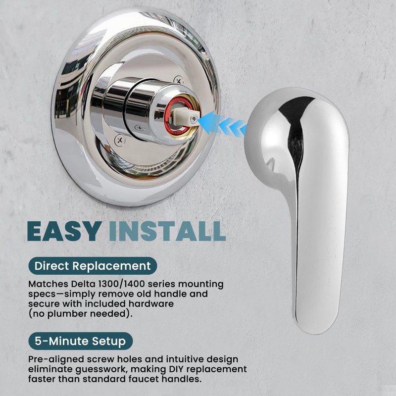 NBPLUS H79 Single Metal Lever Handle Kit for Delta 1300/1400