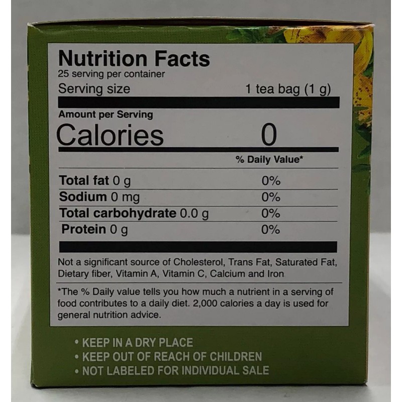 Therbal Te Hierba Tea St. John's Worth infusion herbs 25