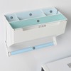 Paper Towel Holder with Shelf Plastic Wall Mounted Paper Towel