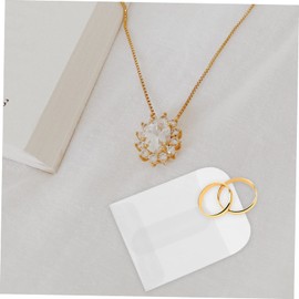 TEHAUX 50pcs Transparent Envelopes for Small Storage Jewelry Stamp Pouches for Organizing Accessories Shop Lightweight Versatile Packaging Bags